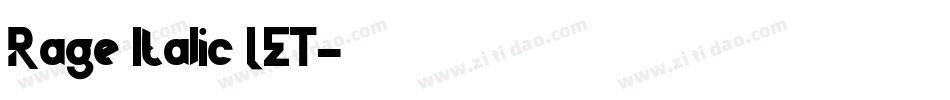 Rage Italic LET字体转换